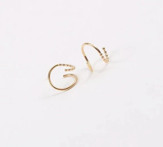 18K Gold-Filled Spiral Earrings