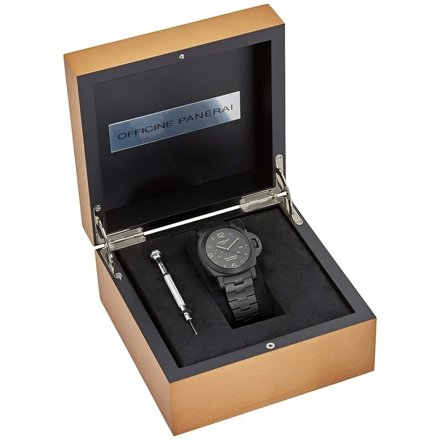 Panerai Tuttonero Luminor GMT Automatic Black Dial Men's Watch PAM01438